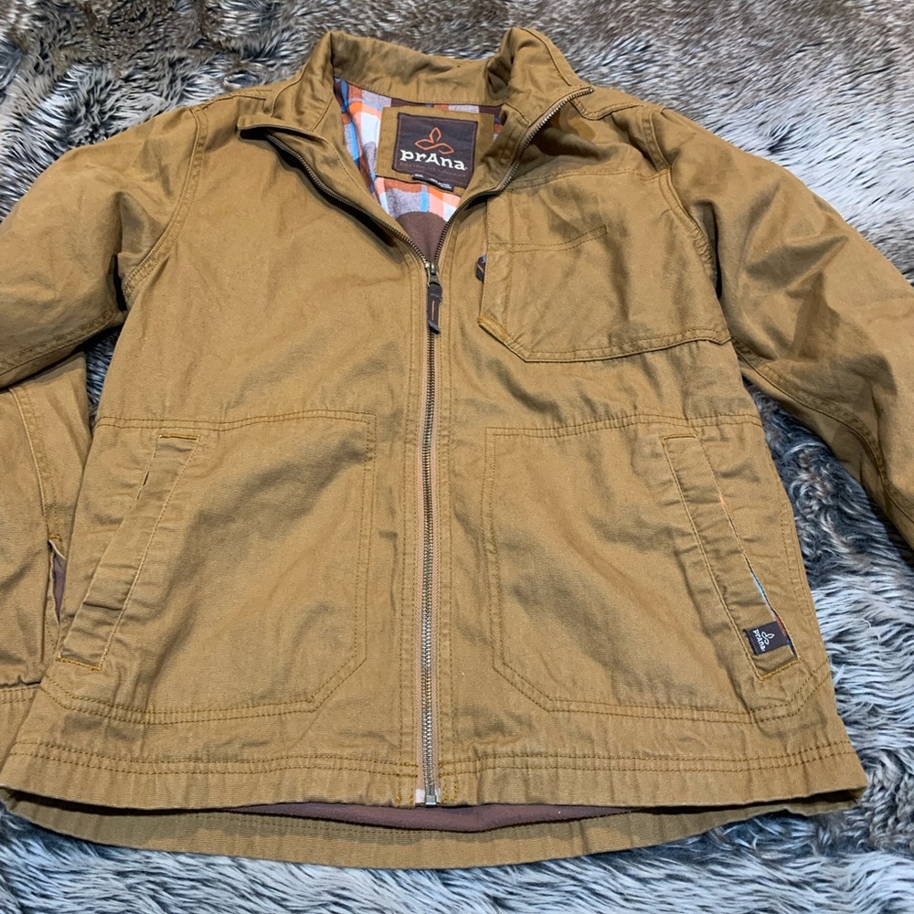 prAna Rawkus canvas, utility Jacket - Men's-Dark Ginger Size SML